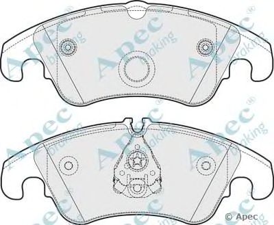 APEC BRAKING pad1749 -  Комплект тормозных колодок, дисковый тормоз